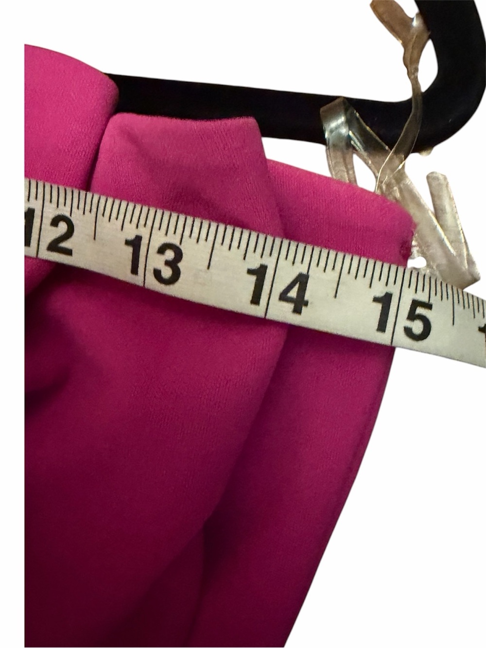 Entro Fuchsia Pink Strapless Pleated Bodice Wide Leg Jumpsuit - Picture 10 of 13